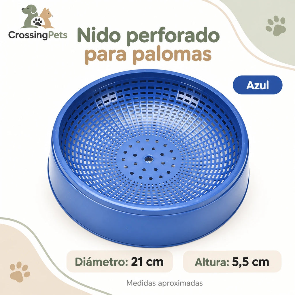 Nido de plástico perforado para palomas — CrossingPets · imagen 1