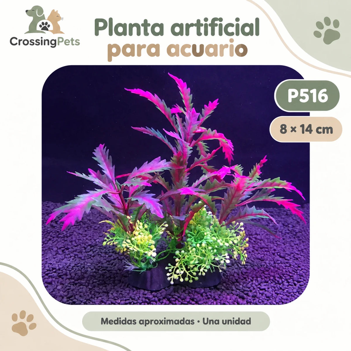Plantas artificiales para acuario · Modelos sueltos y packs — CrossingPets · imagen 17
