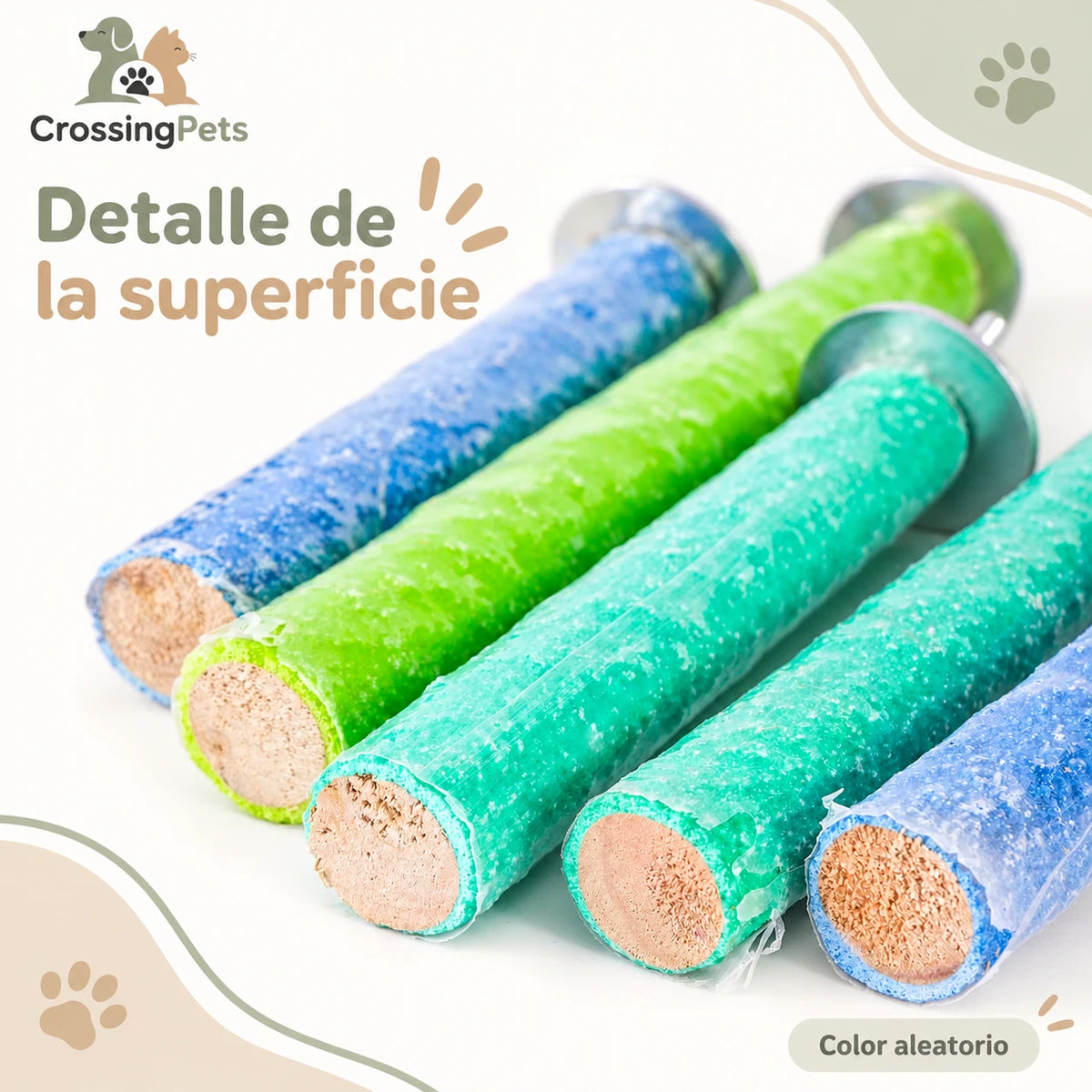 Posadero texturizado para aves y opción de fijación — CrossingPets · imagen 10