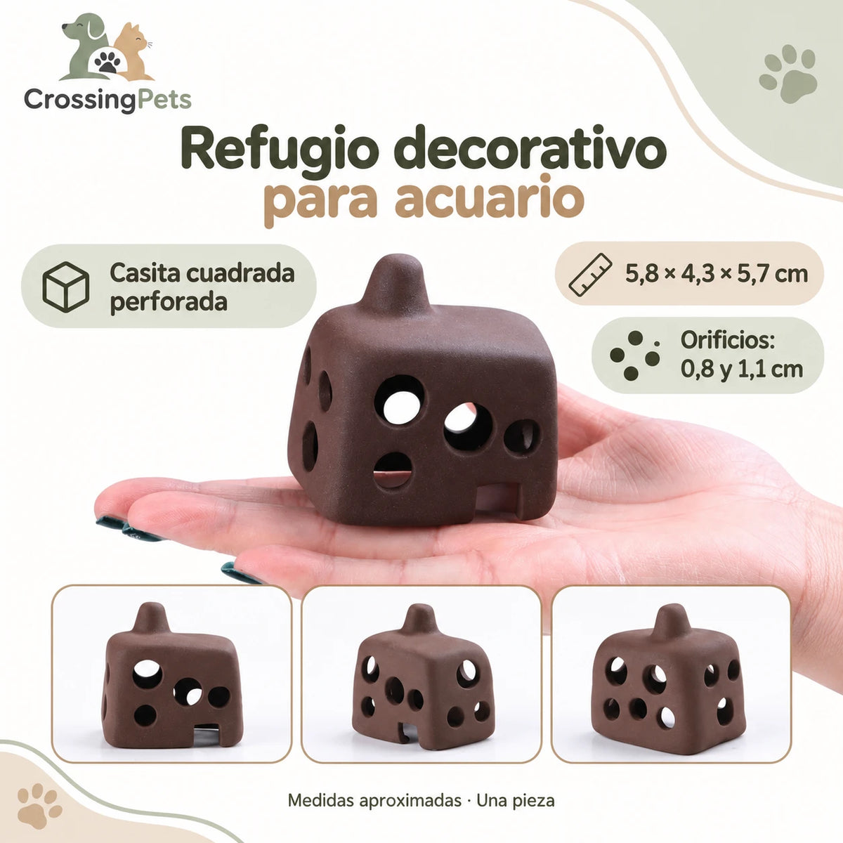 Refugios de cerámica para acuario · 45 modelos — CrossingPets · imagen 34