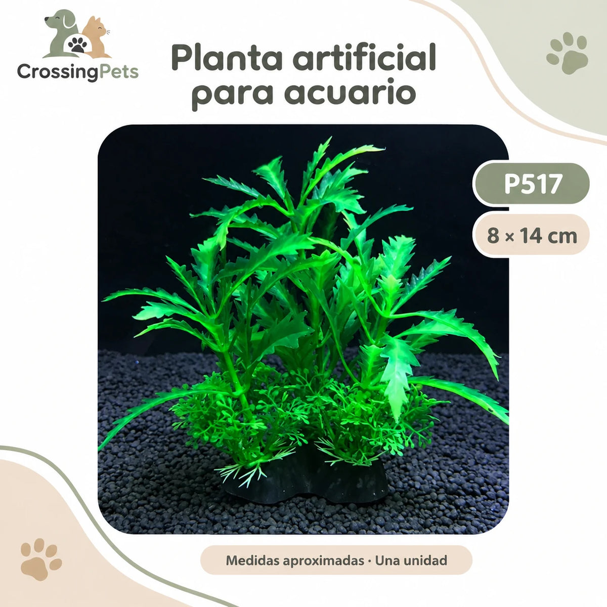 Plantas artificiales para acuario · Modelos sueltos y packs — CrossingPets · imagen 10