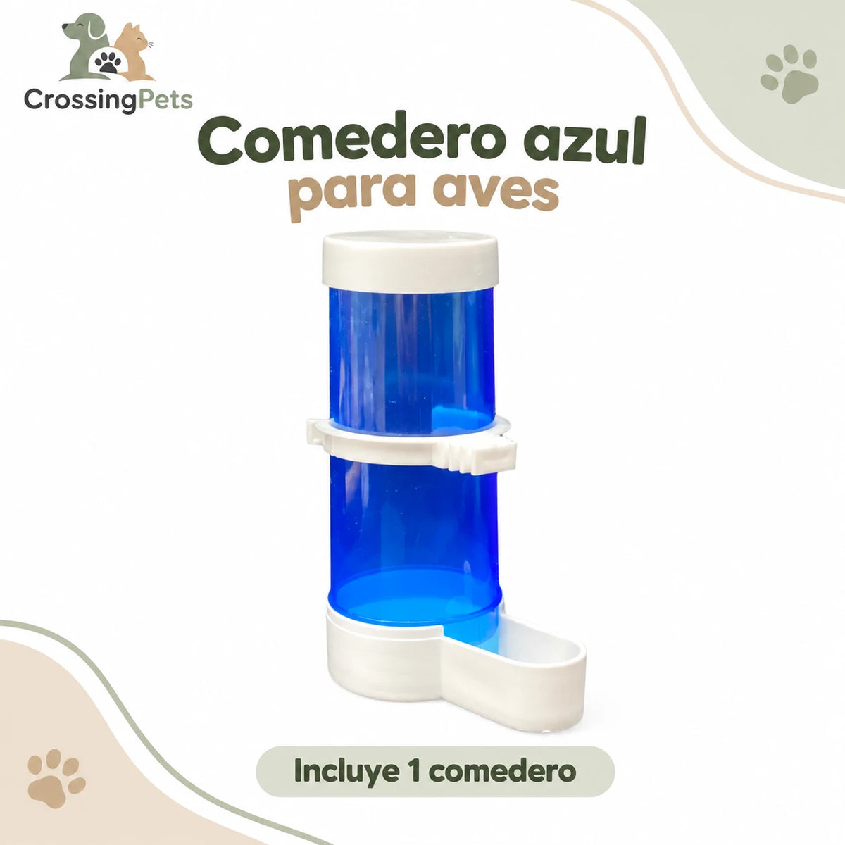 Comedero o bebedero de depósito para aves — CrossingPets · imagen 2