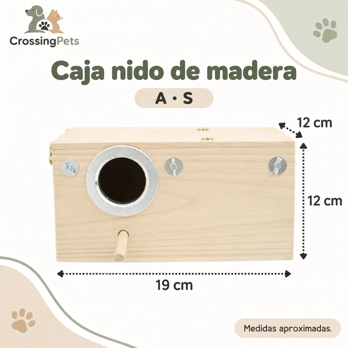 Cajas nido y casita decorativa de madera — CrossingPets · imagen 2