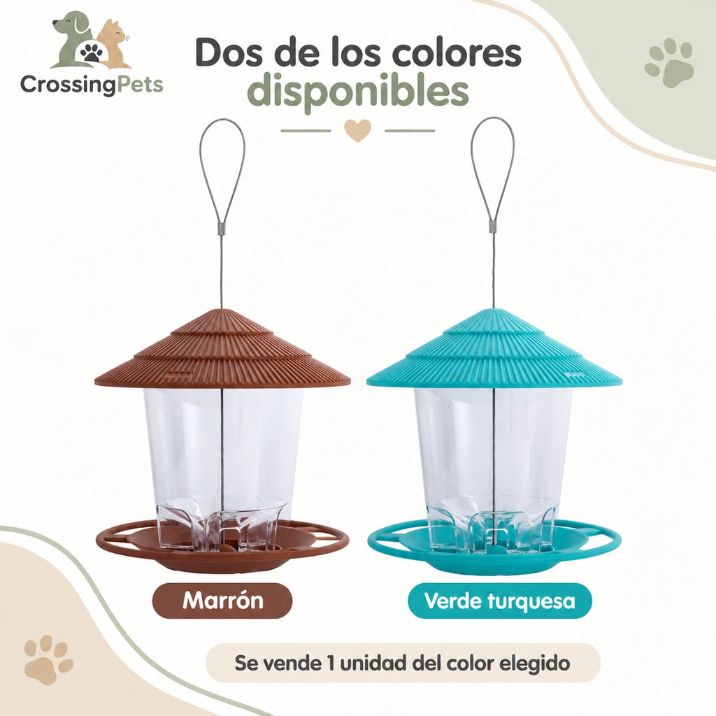 Comedero colgante transparente para aves de 700 ml — CrossingPets · imagen 9