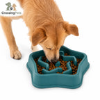Slowfeeder Pro de CrossingPets: Variante verde con perro