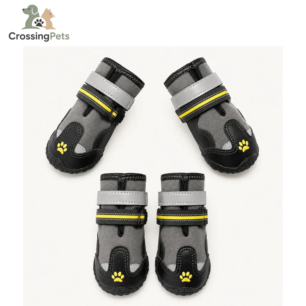 SnowGrip waterproof dog shoes (reflective) — image 1 — CrossingPets
