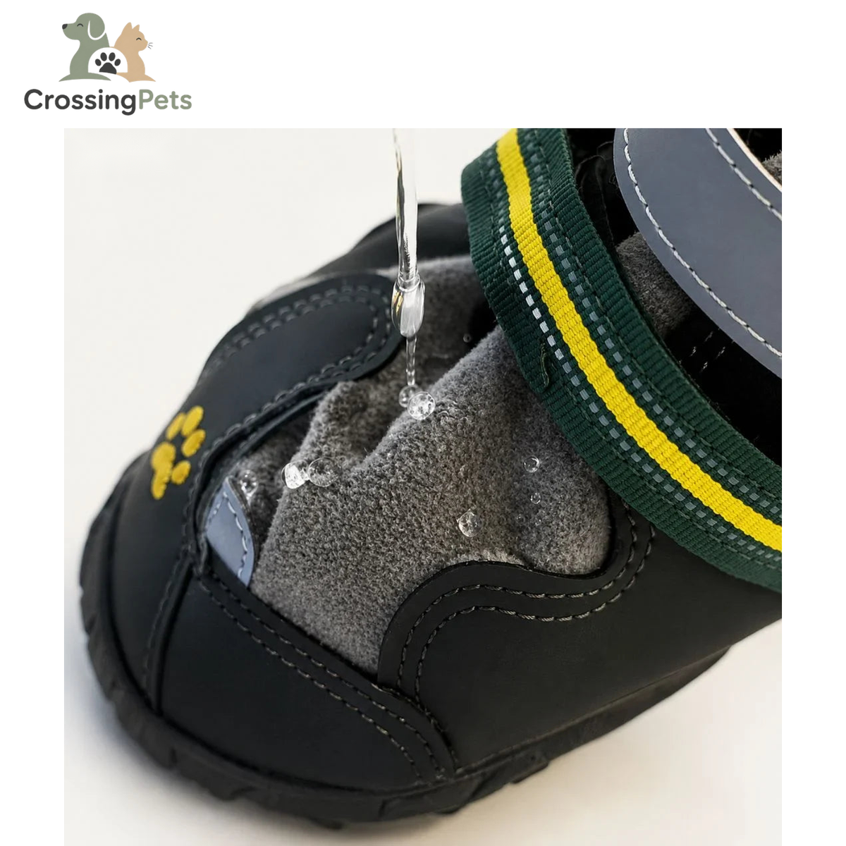 SnowGrip waterproof dog shoes (reflective) — image 11 — CrossingPets