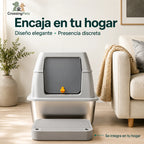 CrossingPets SteelBox litter box — image 9, information in Spanish