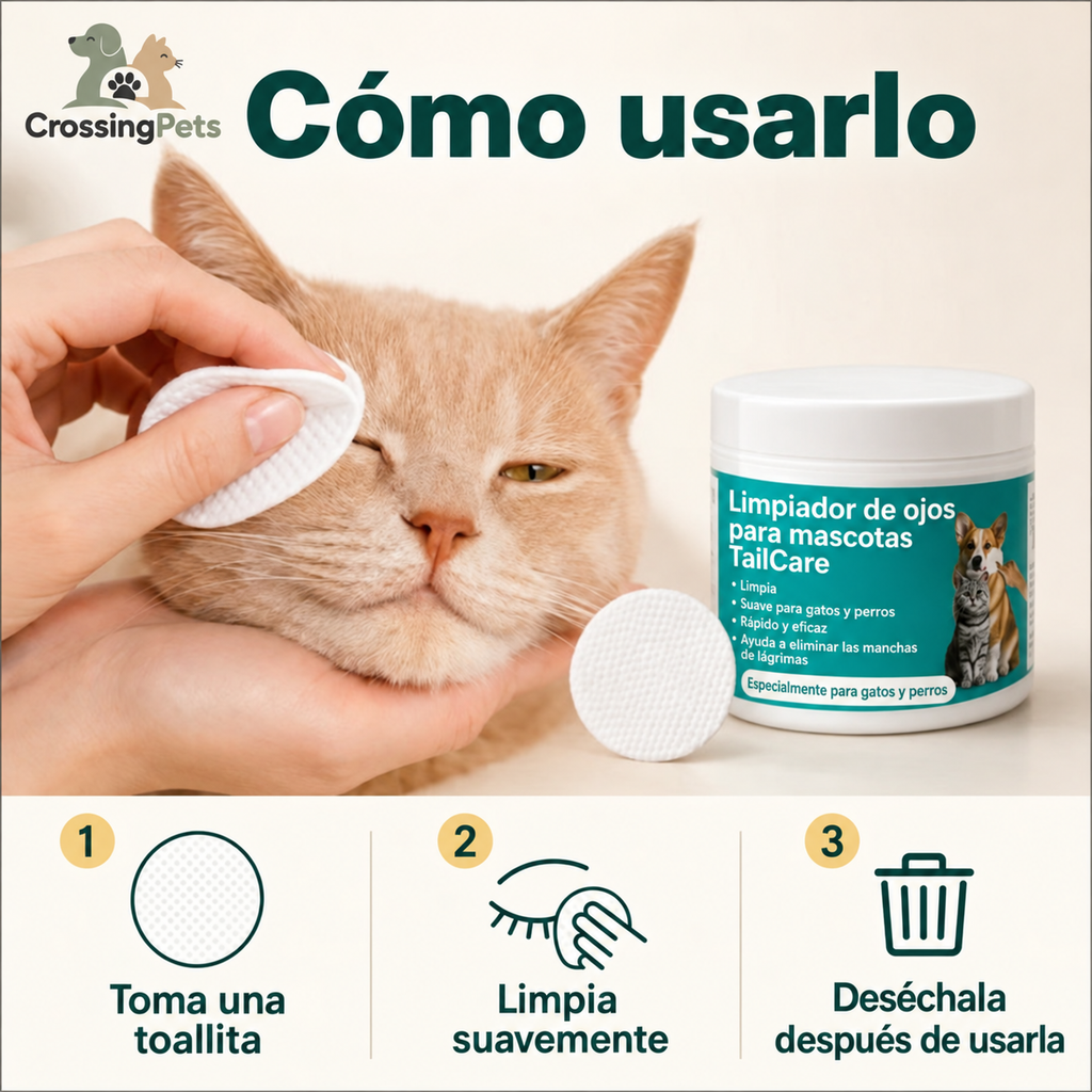 Limpiador de ojos TailCare — imagen 5 — CrossingPets