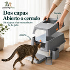 CrossingPets SteelBox litter box — image 2, information in Spanish