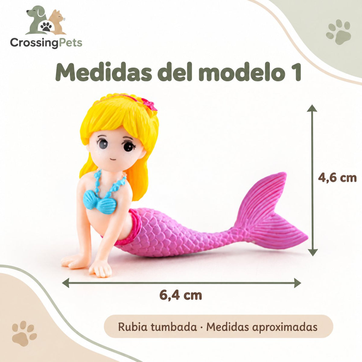 Figuras decorativas de sirena · 7 modelos a elegir — CrossingPets · imagen 13