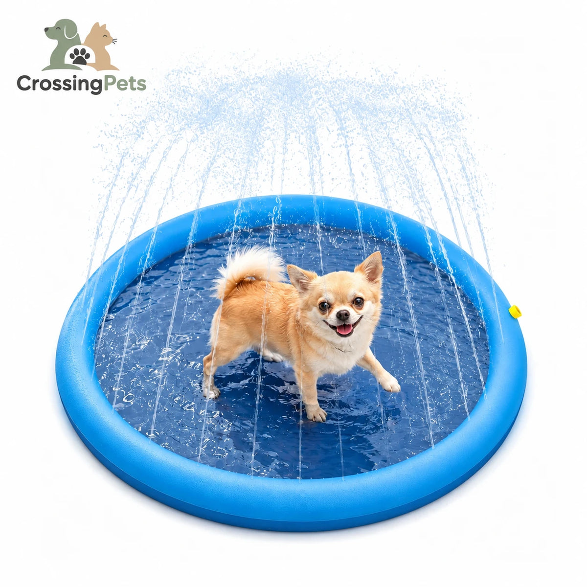 Alfombrilla rociadora para perros CrossingPets — imagen 1 en español