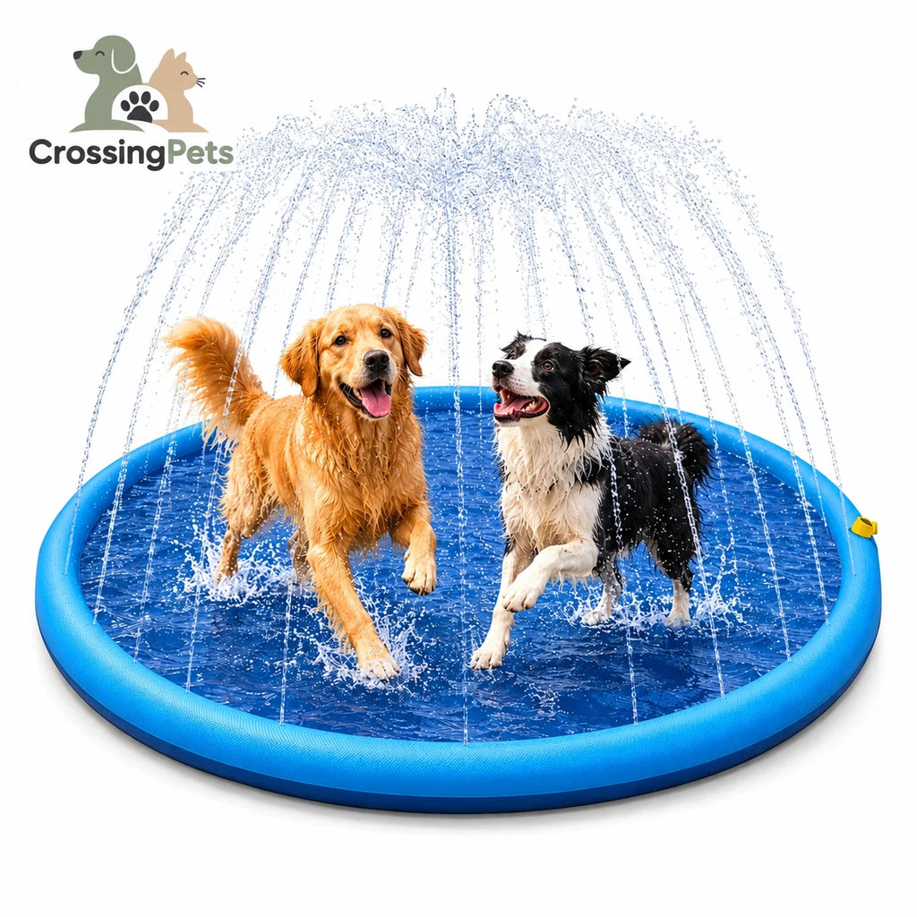 CrossingPets-Spritzmatte für Hunde — Bild 2 mit spanischem Text