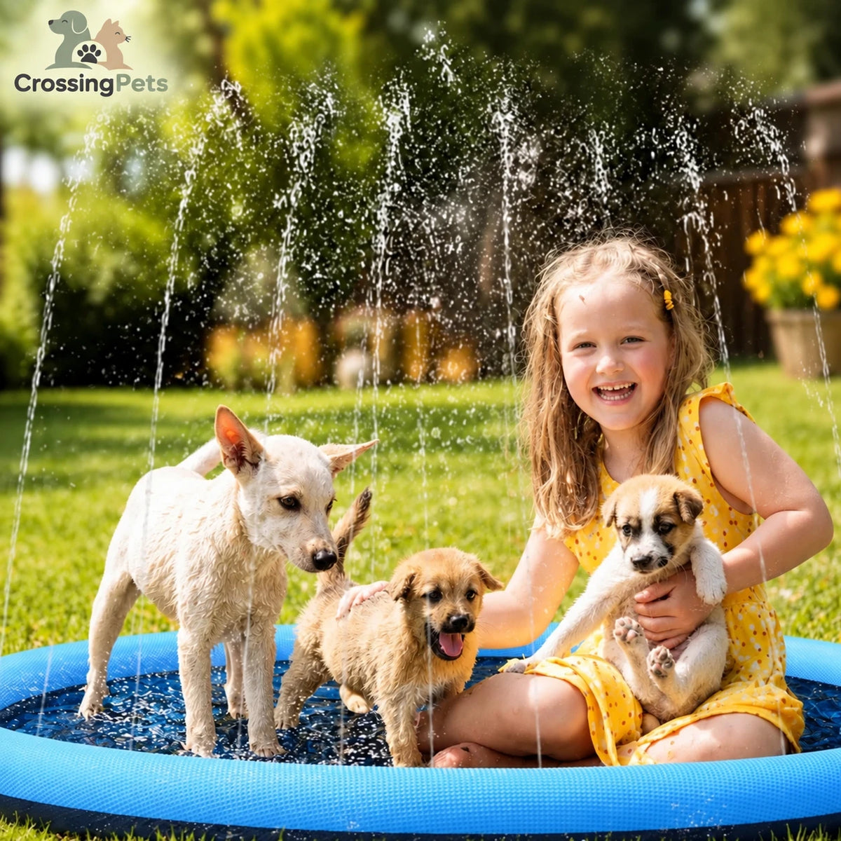 Alfombrilla rociadora para perros CrossingPets — imagen 3 en español