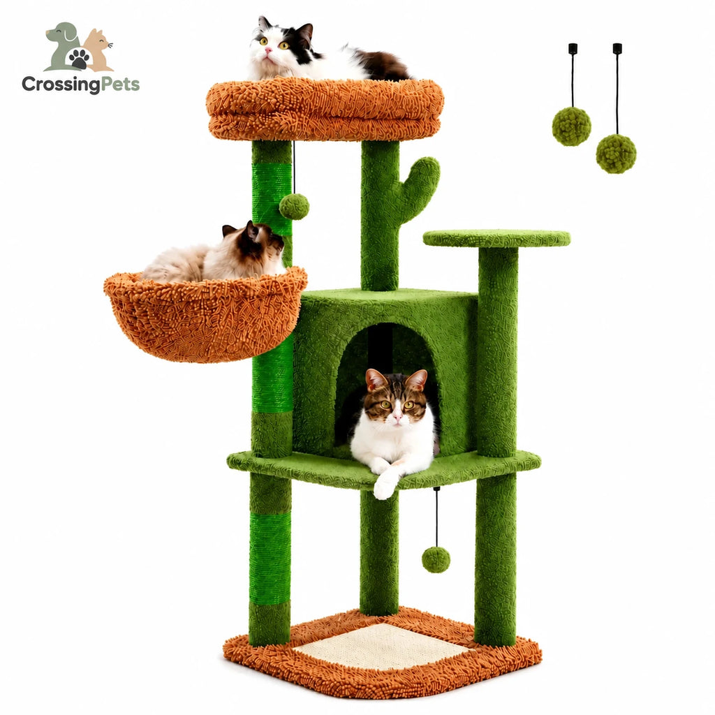 Árbol rascador con forma de cactus para gatos — imagen 4 en español
