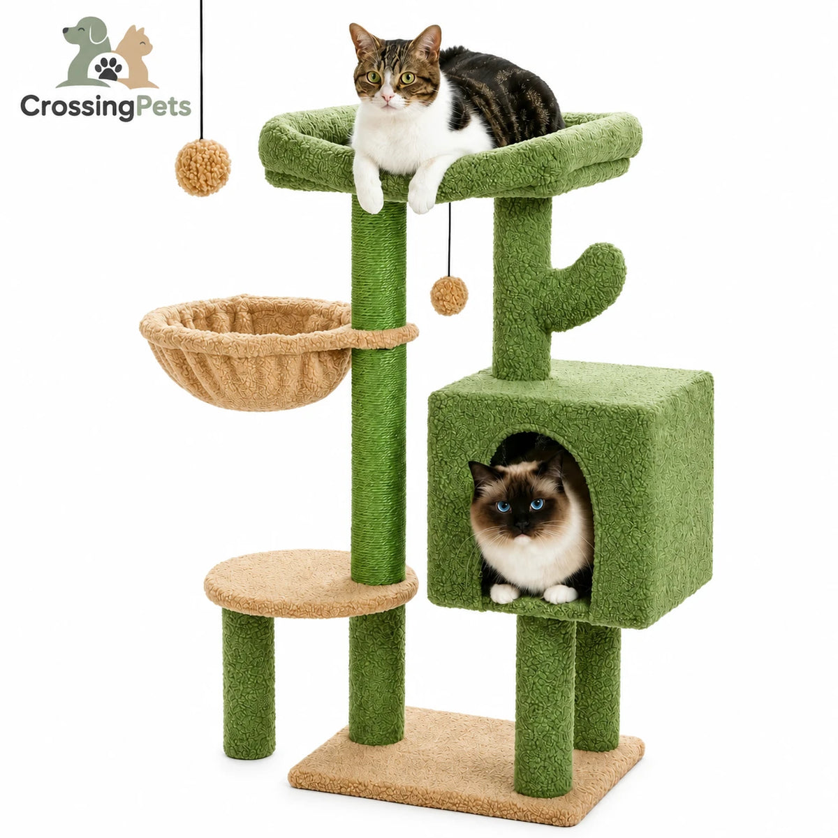 Árbol rascador con forma de cactus para gatos — imagen 9 en español