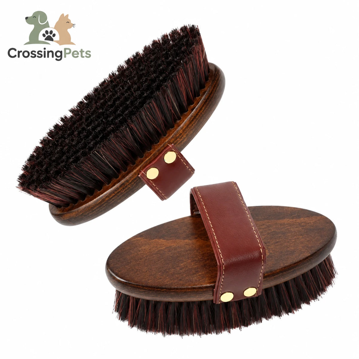 Cepillo de aseo prémium para caballos CrossingPets — imagen 1 en español