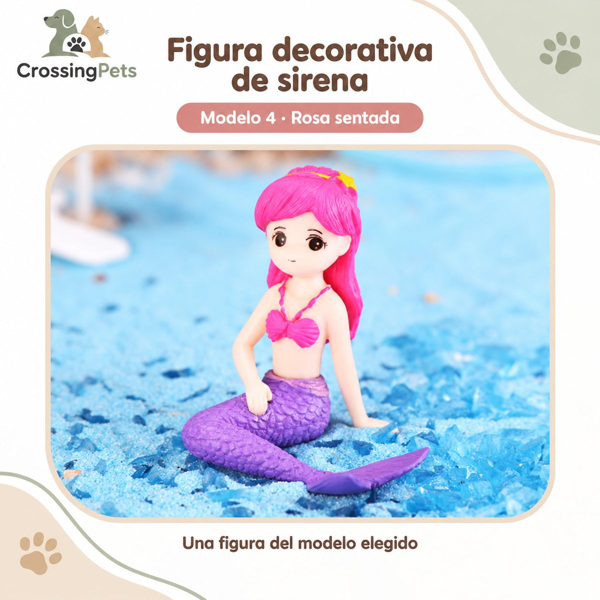 Figuras decorativas de sirena · 7 modelos a elegir — CrossingPets · imagen 1