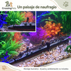 Barco decorativo de resina para acuario · Diseño Titanic — CrossingPets · imagen 4