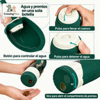 Botella con forma de hoja CrossingPets — imagen 6, información en español