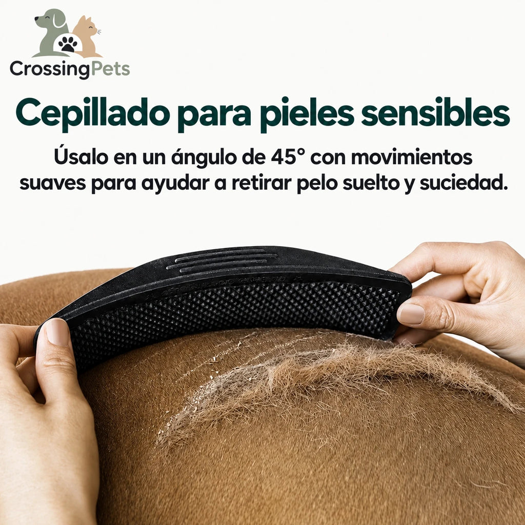 Pack de 2 cuchillas para muda de pelo para caballos CrossingPets — imagen 2 en español