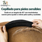 Pack de 2 cuchillas para muda de pelo para caballos CrossingPets — imagen 2 en español