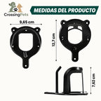 Stallviro-Metallhalter für Trensen CrossingPets — Bild 5 mit spanischem Text