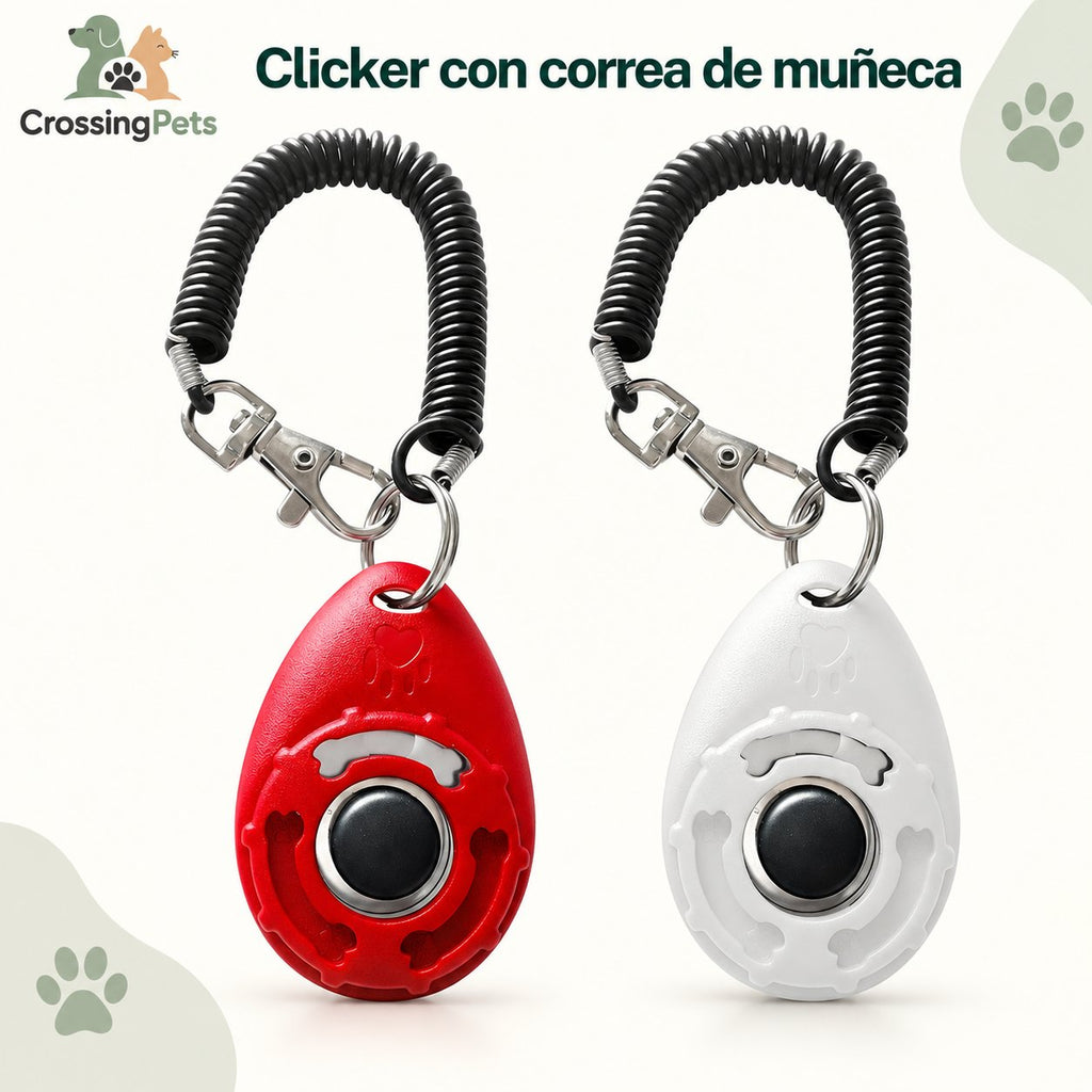 Clicker de adiestramiento con correa de muñeca — CrossingPets · imagen 5