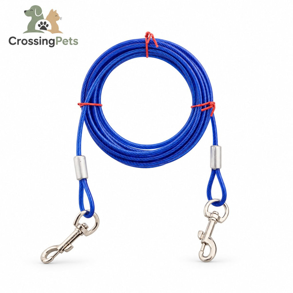 Cable de sujeción azul para perros — CrossingPets