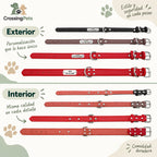 Collar de cuero personalizado con placa — CrossingPets · imagen 12