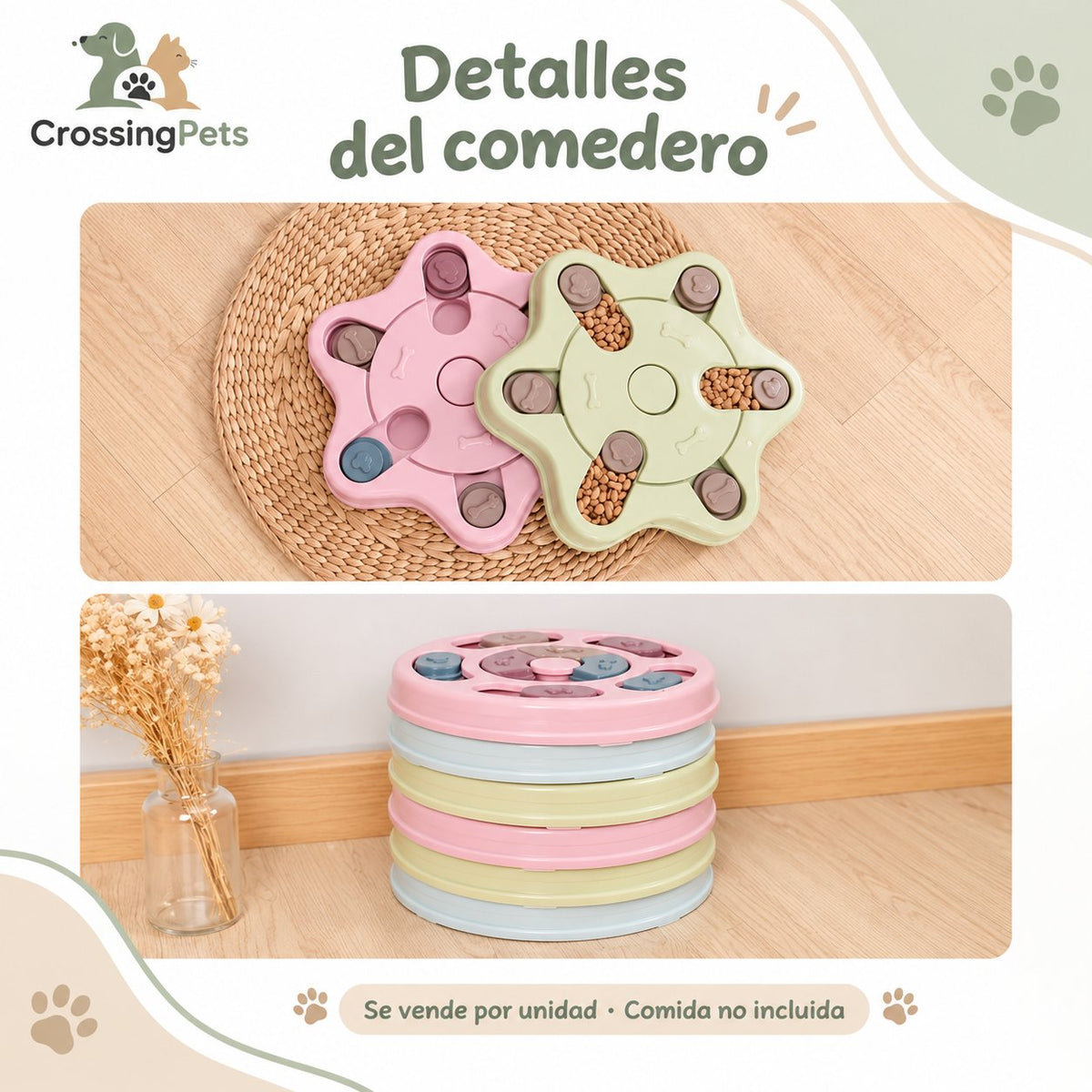 Comedero interactivo tipo puzle para perros — CrossingPets · imagen 6