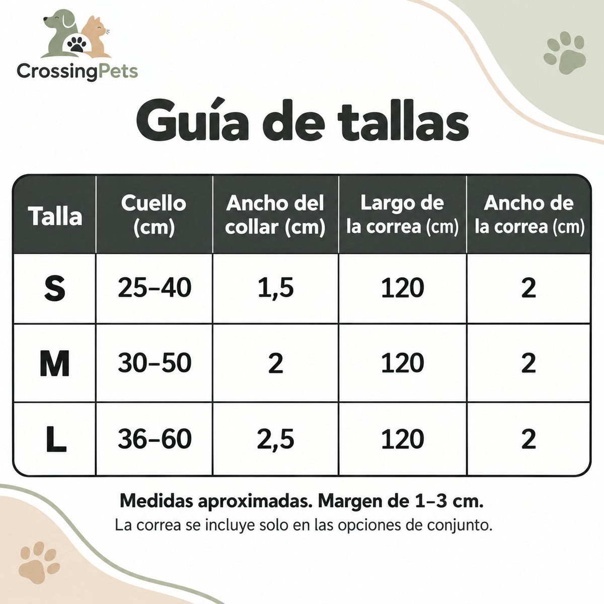 Collar personalizado con placa y correa opcional — CrossingPets · imagen 14