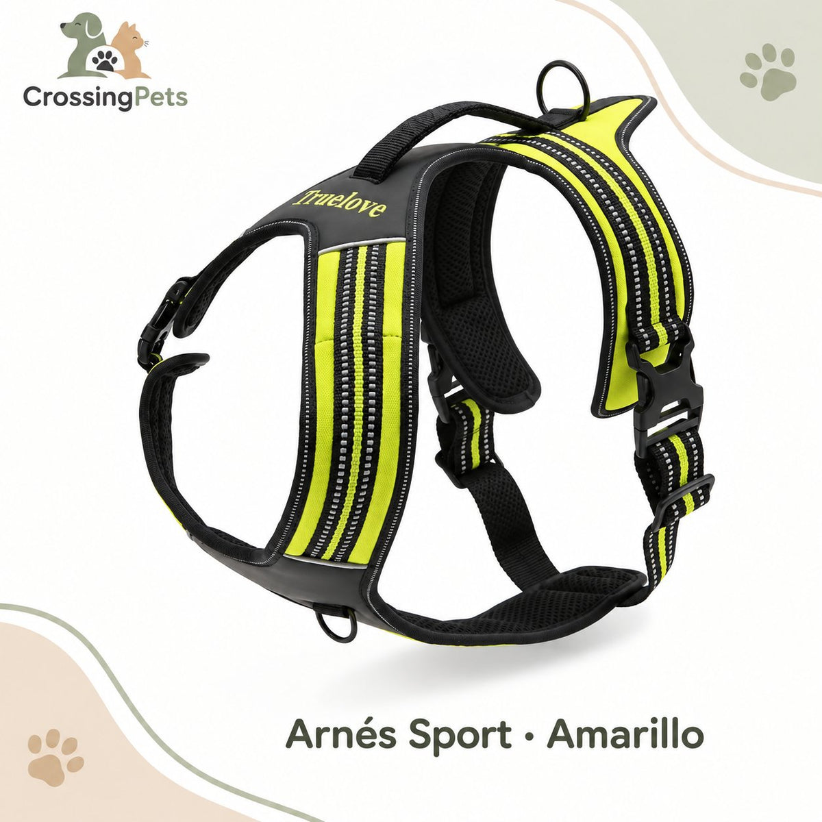 Arnés Sport acolchado con doble enganche — CrossingPets · imagen 2
