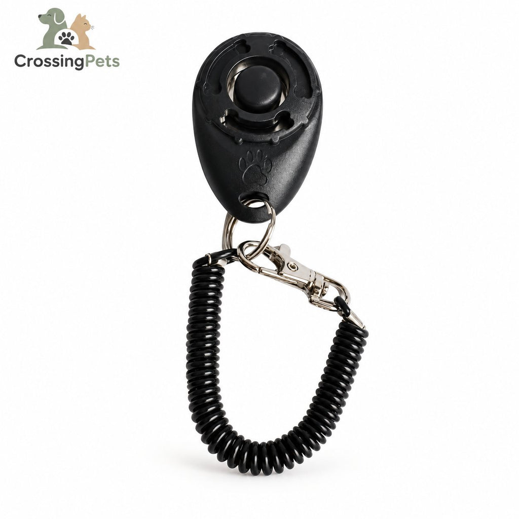 Clicker de adiestramiento con correa de muñeca — CrossingPets · imagen 1