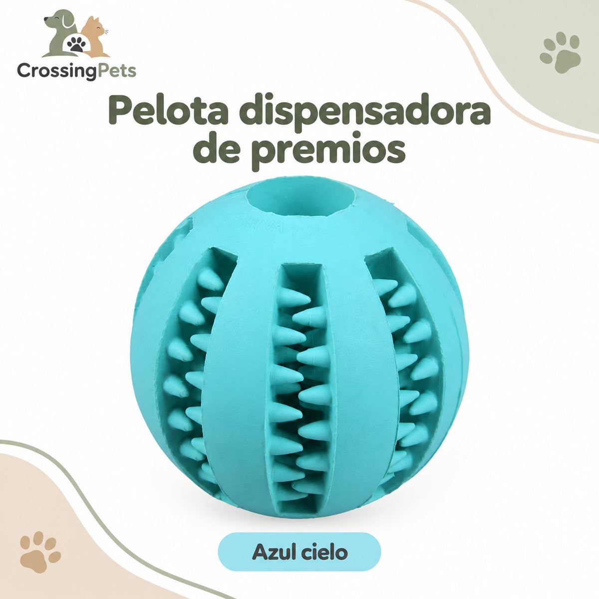 Pelota de goma dispensadora de premios — CrossingPets · imagen 6