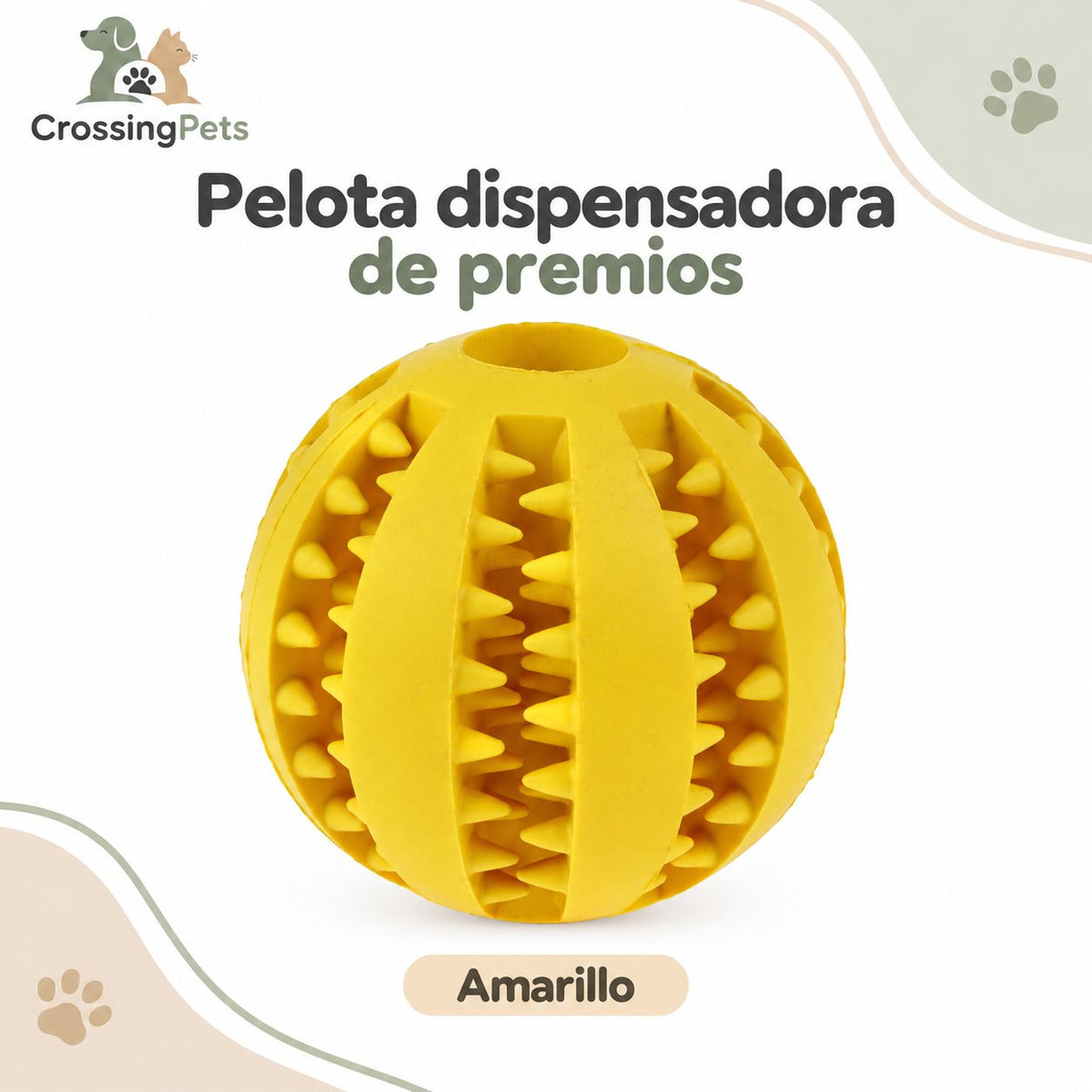 Pelota de goma dispensadora de premios — CrossingPets · imagen 4