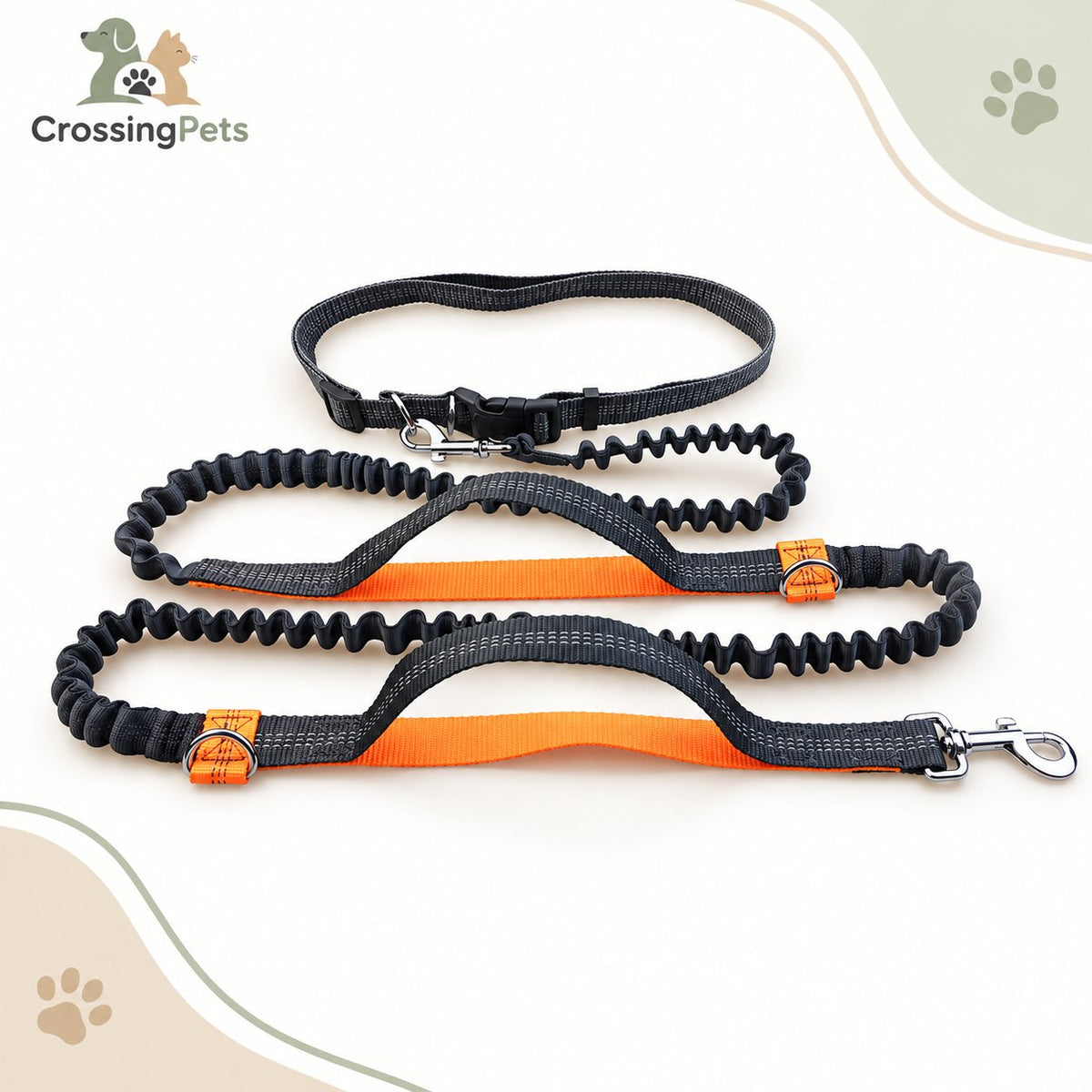 Correa manos libres para correr con cinturón — CrossingPets · imagen 14