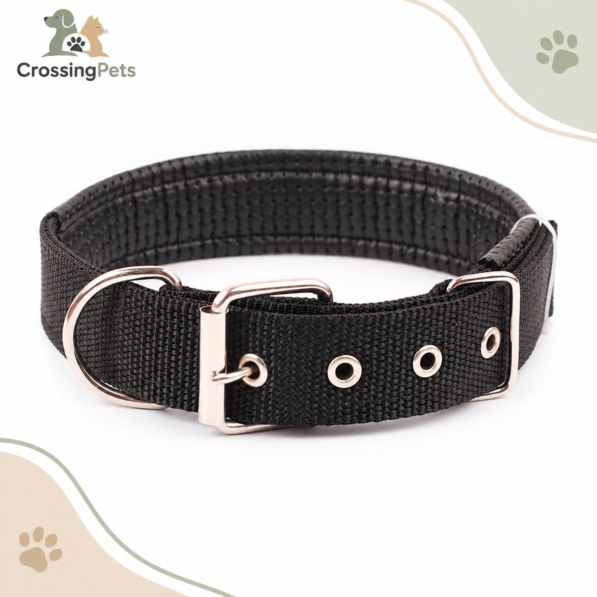 Collar para perros con hebilla metálica — CrossingPets · imagen 1