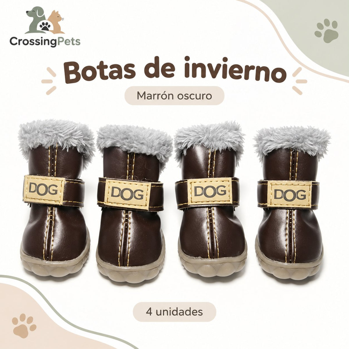 Botas de invierno para perros · 4 unidades — CrossingPets · imagen 8