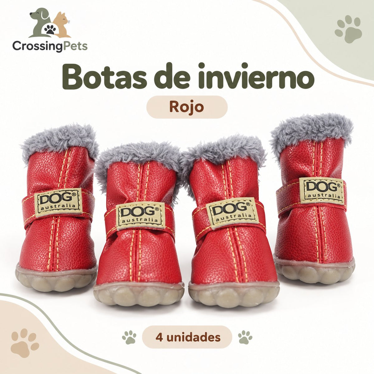 Botas de invierno para perros · 4 unidades — CrossingPets · imagen 5