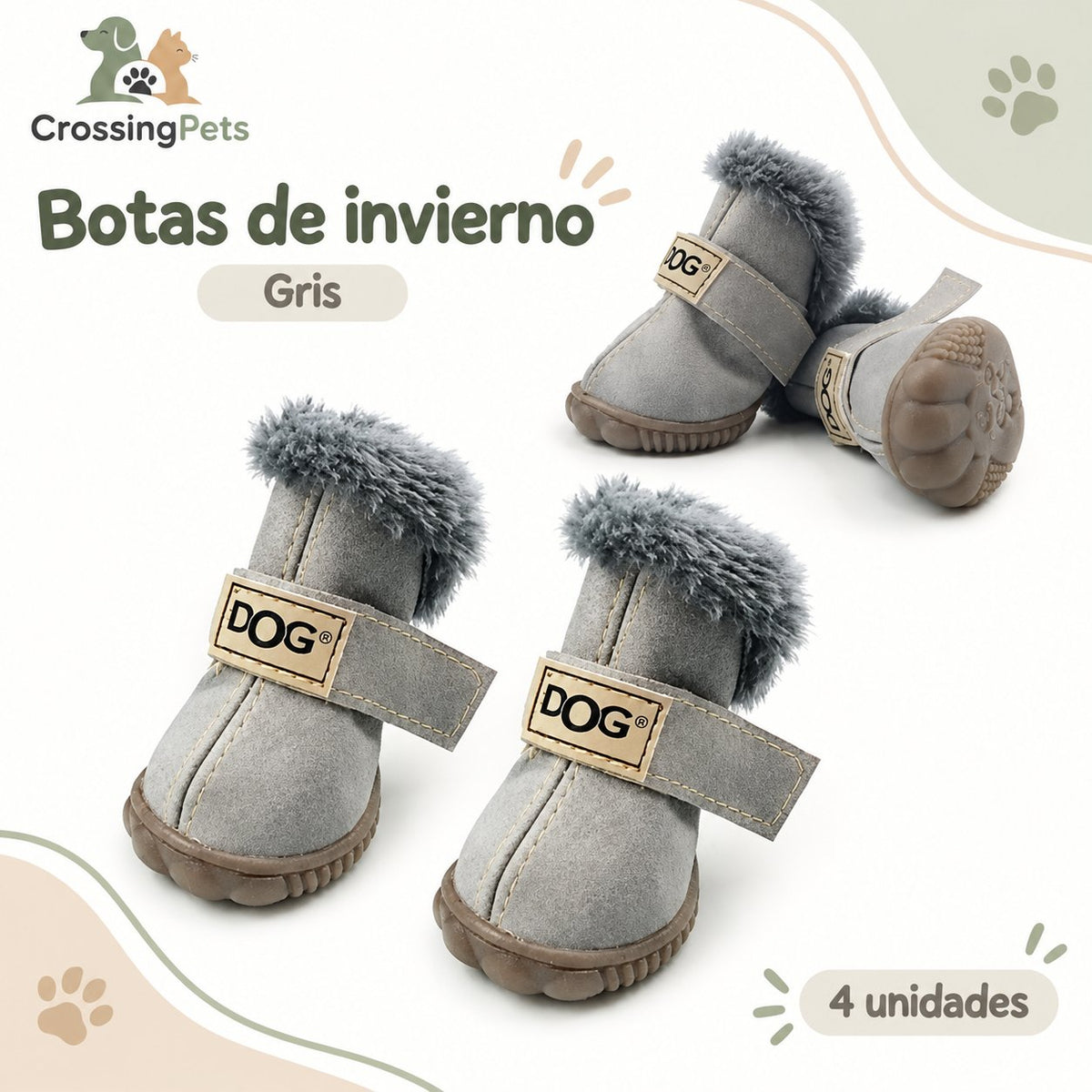 Botas de invierno para perros · 4 unidades — CrossingPets · imagen 12