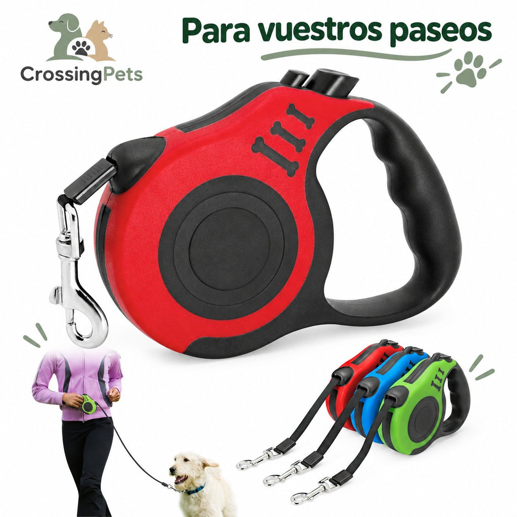 Correa extensible para perros de 3 o 5 m — CrossingPets · imagen 4