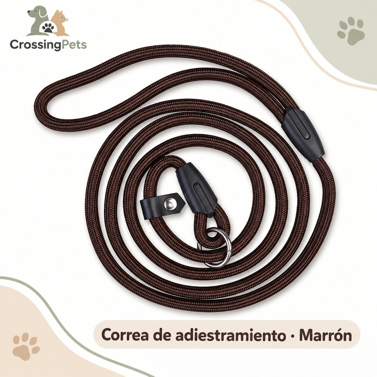 Correa de cuerda para adiestramiento · 130 cm — CrossingPets · imagen 4