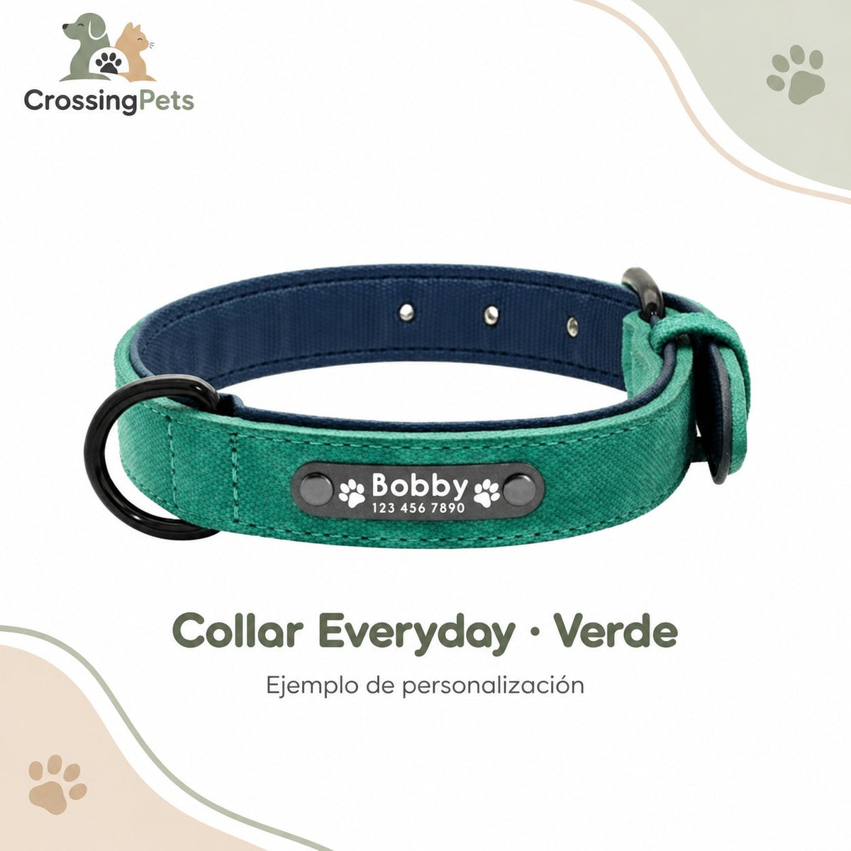 Collar personalizado Everyday y correa opcional — CrossingPets · imagen 2