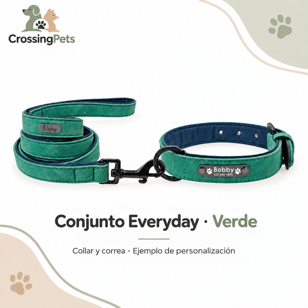 Collar personalizado Everyday y correa opcional — CrossingPets · imagen 12