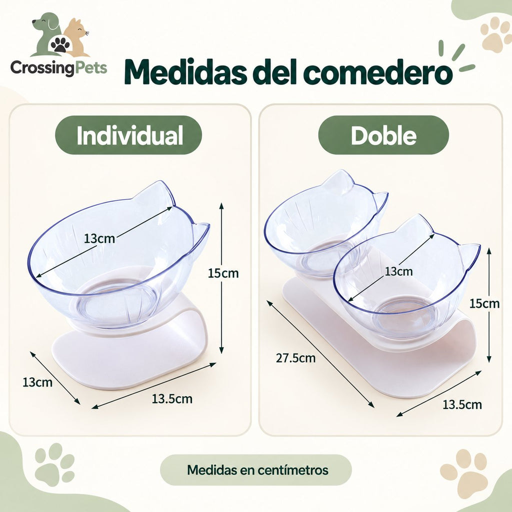 Comedero y bebedero doble para gatos — CrossingPets · imagen 18