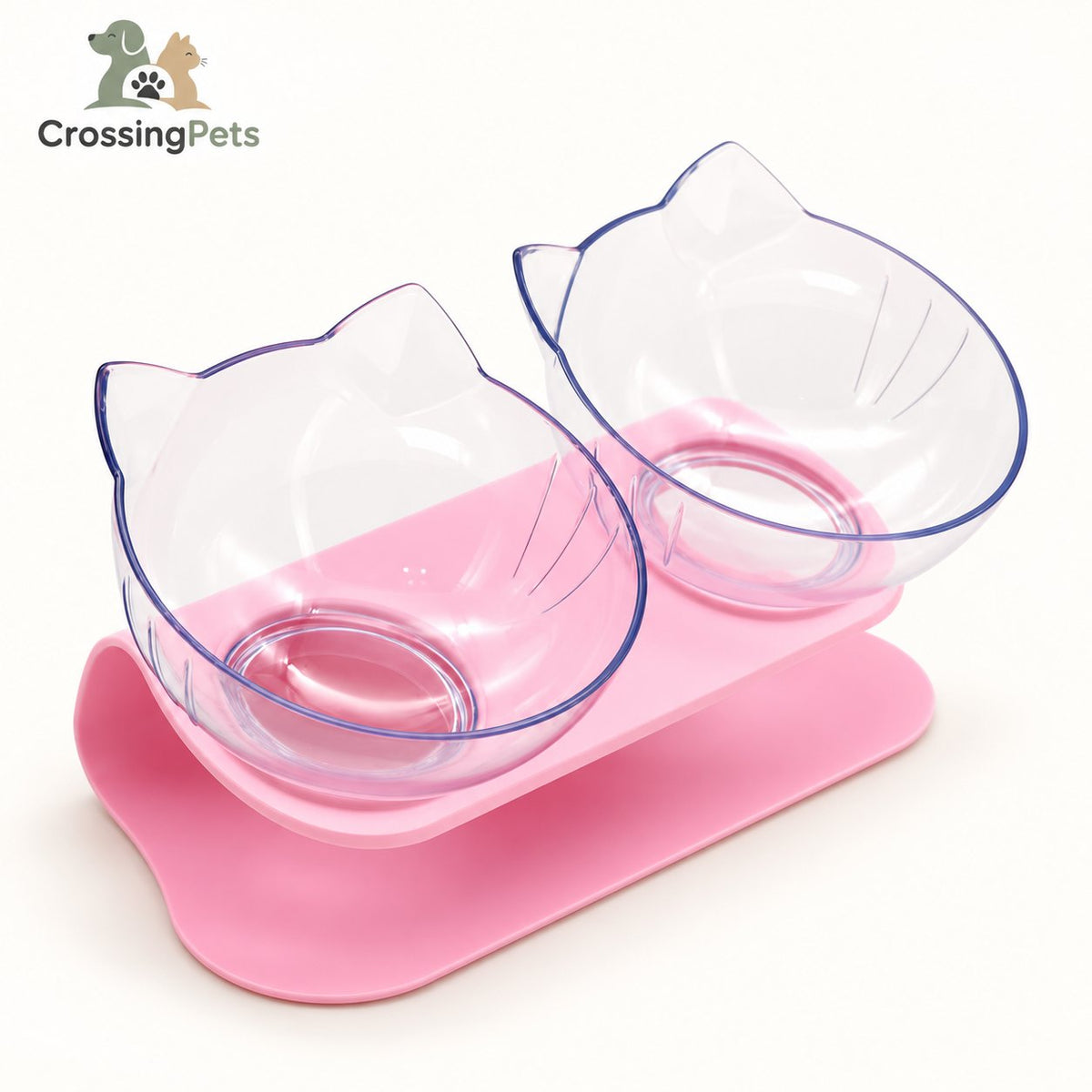 Comedero y bebedero doble para gatos — CrossingPets · imagen 2