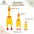 Pollo de goma sonoro para perros — CrossingPets · imagen 4