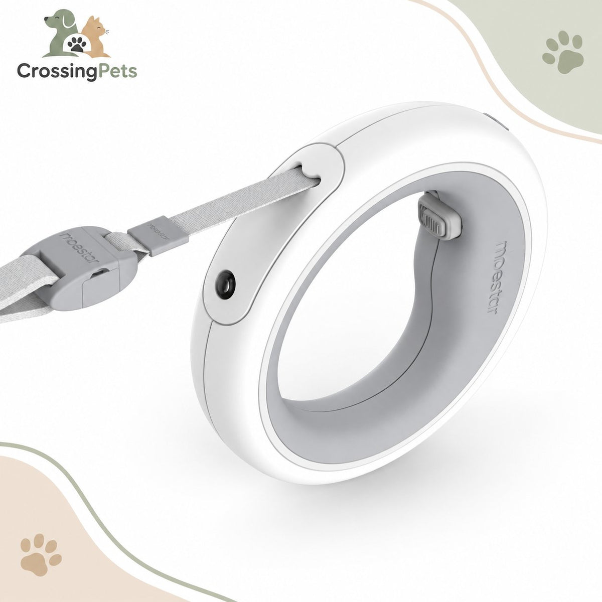 Correa extensible tipo pulsera con LED · 3 m — CrossingPets · imagen 1
