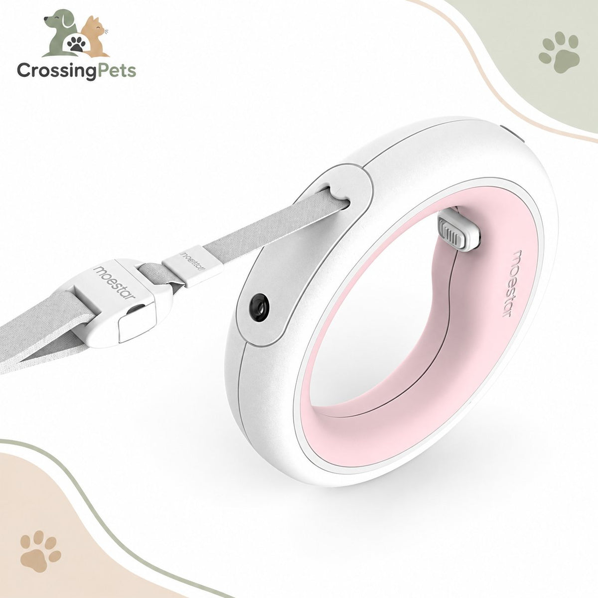 Correa extensible tipo pulsera con LED · 3 m — CrossingPets · imagen 2